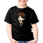 Fashion, accesorii si bijuterii - Copii - Imbracaminte copii - Tricouri copii - Tricou copii Attack on Titan Eren Yeager Bebe Anime Manga, negru, XS Copii - Infinity.ro
