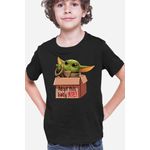 Fashion, accesorii si bijuterii - Copii - Imbracaminte copii - Tricouri copii - Tricou copii Baby Yoda Adopt Alien Star Wars, negru, XS Copii - Infinity.ro