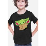 Fashion, accesorii si bijuterii - Copii - Imbracaminte copii - Tricouri copii - Tricou copii Baby Yoda Watermelon Happy Dance Jedi, negru, XS Copii - Infinity.ro