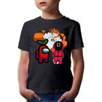 Fashion, accesorii si bijuterii - Copii - Imbracaminte copii - Tricouri copii - Tricou copii Ben10 Among Us Squid Game Suit Gameplay, negru, XS Copii - Infinity.ro