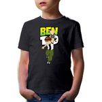 Fashion, accesorii si bijuterii - Copii - Imbracaminte copii - Tricouri copii - Tricou copii Ben10 Clock Magic Monsters Alien, negru, XS Copii - Infinity.ro