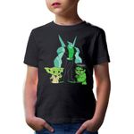 Fashion, accesorii si bijuterii - Copii - Imbracaminte copii - Tricouri copii - Tricou copii Ben10 Hulk Yoda Master Chibi Wildmutt, negru, XS Copii - Infinity.ro
