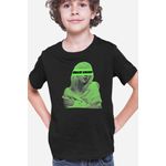 Fashion, accesorii si bijuterii - Copii - Imbracaminte copii - Tricouri copii - Tricou copii Billie Eilish Logo Green Brand Musician, negru, XS Copii - Infinity.ro