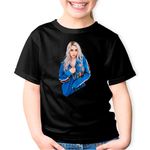Fashion, accesorii si bijuterii - Copii - Imbracaminte copii - Tricouri copii - Tricou copii Billie Eilish Singer Your Power, negru, XS Copii - Infinity.ro