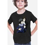 Fashion, accesorii si bijuterii - Copii - Imbracaminte copii - Tricouri copii - Tricou copii Black Butler Ciel Sebastian Shounen Mystery, negru, XS Copii - Infinity.ro