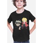 Fashion, accesorii si bijuterii - Copii - Imbracaminte copii - Tricouri copii - Tricou copii Black Clover Asta Edward Elric Fantasy Alchemy Super Powers, negru, XS Copii - Infinity.ro