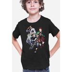 Fashion, accesorii si bijuterii - Copii - Imbracaminte copii - Tricouri copii - Tricou copii Black Clover Asta Kimetsu no Yaiba Tanjirou JoJo Anime, negru, XS Copii - Infinity.ro