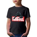 Fashion, accesorii si bijuterii - Copii - Imbracaminte copii - Tricouri copii - Tricou copii Black Panter Marvel Logo Feline Superhero, negru, XS Copii - Infinity.ro