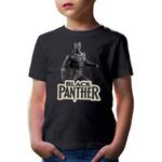 Fashion, accesorii si bijuterii - Copii - Imbracaminte copii - Tricouri copii - Tricou copii Black Panter Vintage Logo Movie Universe Cartoon, negru, XS Copii - Infinity.ro