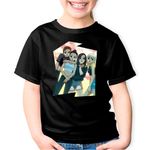 Fashion, accesorii si bijuterii - Copii - Imbracaminte copii - Tricouri copii - Tricou copii Blackpink All Gang Team Cartoon Kpop, negru, XS Copii - Infinity.ro