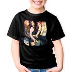 Fashion, accesorii si bijuterii - Copii - Imbracaminte copii - Tricouri copii - Tricou copii BlackPink BoomBayah Art Kpop Music, negru, XS Copii - Infinity.ro