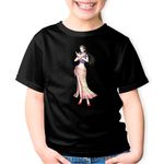 Fashion, accesorii si bijuterii - Copii - Imbracaminte copii - Tricouri copii - Tricou copii Boa Hancock One Piece Kuja Pirates Captain, negru, XS Copii - Infinity.ro