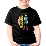 Fashion, accesorii si bijuterii - Copii - Imbracaminte copii - Tricouri copii - Tricou copii Boku no Hero Academia Midoriya Cosplay, negru, XS Copii - Infinity.ro