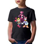 Fashion, accesorii si bijuterii - Copii - Imbracaminte copii - Tricouri copii - Tricou copii Bomberman Donald Duck Daisy Fortnite Fluffly Skin Funny, negru, XS Copii - Infinity.ro