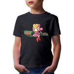 Fashion, accesorii si bijuterii - Copii - Imbracaminte copii - Tricouri copii - Tricou copii Bomberman Girl Fly Carpet Game Mode Sega Nintendo, negru, XS Copii - Infinity.ro