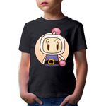 Fashion, accesorii si bijuterii - Copii - Imbracaminte copii - Tricouri copii - Tricou copii Bomberman Hudson Soft Bandai Bakudan Otoko, negru, XS Copii - Infinity.ro