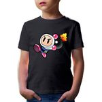 Fashion, accesorii si bijuterii - Copii - Imbracaminte copii - Tricouri copii - Tricou copii Bomberman Pink Funny Game Puzzle Fast Strategy, negru, XS Copii - Infinity.ro
