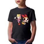 Fashion, accesorii si bijuterii - Copii - Imbracaminte copii - Tricouri copii - Tricou copii Bomberman Powerpuff Girls Blossom Girly Fancy Delicate, negru, XS Copii - Infinity.ro