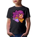 Fashion, accesorii si bijuterii - Copii - Imbracaminte copii - Tricouri copii - Tricou copii Brawl Stars Shelly Throphy Road Fighter Tank Weapon, negru, XS Copii - Infinity.ro
