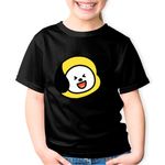 Fashion, accesorii si bijuterii - Copii - Imbracaminte copii - Tricouri copii - Tricou copii BT21 Chimmy BTS Album K Pop, negru, XS Copii - Infinity.ro