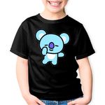 Fashion, accesorii si bijuterii - Copii - Imbracaminte copii - Tricouri copii - Tricou copii BT21 Koya BTS K-pop Koala, negru, XS Copii - Infinity.ro