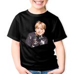Fashion, accesorii si bijuterii - Copii - Imbracaminte copii - Tricouri copii - Tricou copii BTS Kpop V Singer, negru, XS Copii - Infinity.ro