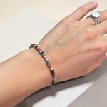 Fashion, accesorii si bijuterii - Femei - Bijuterii femei - Bratari femei - Bratara colorata din Turmalina multicolora cu inchidere magnetica din argint 925 - Infinity.ro