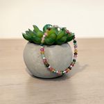 Fashion, accesorii si bijuterii - Femei - Bijuterii femei - Bratari femei - Bratara colorata din Turmalina multicolora cu inchidere magnetica din argint 925 - Infinity.ro