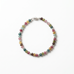 Fashion, accesorii si bijuterii - Femei - Bijuterii femei - Bratari femei - Bratara colorata din Turmalina multicolora cu inchidere magnetica din argint 925 - Infinity.ro