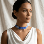 Fashion, accesorii si bijuterii - Femei - Bijuterii femei - Coliere femei - Choker lat impletit manual cu margele Miyuki cu model traditional romanesc, Romanita - Infinity.ro