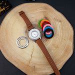Fashion, accesorii si bijuterii - Femei - Bijuterii femei - Ceasuri femei - Ceas Aromaterapie ARMO din Otel Inoxidabil, Curea din Piele Ecologica Neagra - Infinity.ro