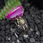 Fashion, accesorii si bijuterii - Femei - Bijuterii femei - Bratari femei - Bratara orgonica ASHIA din alama galvanizata in bronz antic, foite Cupru si Ametist si Sri Yantra, 6.2 cm - Infinity.ro