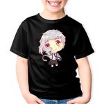 Fashion, accesorii si bijuterii - Copii - Imbracaminte copii - Tricouri copii - Tricou copii Bungo Stray Dogs Atsushi Tiger Chibi Anime, negru, XS Copii - Infinity.ro