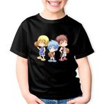 Fashion, accesorii si bijuterii - Copii - Imbracaminte copii - Tricouri copii - Tricou copii Chibi Tetsuya Kuroko no Basket Echipa, negru, XS Copii - Infinity.ro