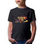 Fashion, accesorii si bijuterii - Copii - Imbracaminte copii - Tricouri copii - Tricou copii Clash of Clans Dragons Race Classes Fire Strategy, negru, XS Copii - Infinity.ro