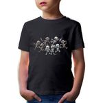Fashion, accesorii si bijuterii - Copii - Imbracaminte copii - Tricouri copii - Tricou copii Clash of Clans Skeletons Army Strategy Team Gameplay, negru, XS Copii - Infinity.ro