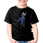 Fashion, accesorii si bijuterii - Copii - Imbracaminte copii - Tricouri copii - Tricou copii Colonel Roy Mustang Fullmetal Alchemist, negru, XS Copii - Infinity.ro