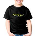 Fashion, accesorii si bijuterii - Copii - Imbracaminte copii - Tricouri copii - Tricou copii Cyberpunk 2077 Logo Game Rebel, negru, XS Copii - Infinity.ro