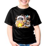 Fashion, accesorii si bijuterii - Copii - Imbracaminte copii - Tricouri copii - Tricou copii Cyborg Franky Attack One Piece Pirat, negru, XS Copii - Infinity.ro