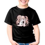 Fashion, accesorii si bijuterii - Copii - Imbracaminte copii - Tricouri copii - Tricou copii Danganronpa Junko Enoshima Bad Girl Killer, negru, XS Copii - Infinity.ro