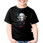 Fashion, accesorii si bijuterii - Copii - Imbracaminte copii - Tricouri copii - Tricou copii Danganronpa Peko Pekoyama Killing Harmony Sprite, negru, XS Copii - Infinity.ro