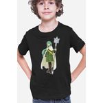 Fashion, accesorii si bijuterii - Copii - Imbracaminte copii - Tricouri copii - Tricou copii DanMachi Alf Riveria Elf Fortnite Anime, negru, XS Copii - Infinity.ro