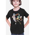 Fashion, accesorii si bijuterii - Copii - Imbracaminte copii - Tricouri copii - Tricou copii DanMachi Bell Kuroko No Basket AOT Levi Sports Titan Magic, negru, XS Copii - Infinity.ro