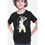 Fashion, accesorii si bijuterii - Copii - Imbracaminte copii - Tricouri copii - Tricou copii DanMachi Hestia Human No Power Fantasy Cosplay, negru, XS Copii - Infinity.ro