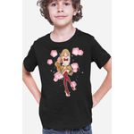 Fashion, accesorii si bijuterii - Copii - Imbracaminte copii - Tricouri copii - Tricou copii DanMachi Random Character Dungeon Fight Elf, negru, XS Copii - Infinity.ro