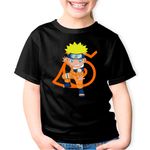 Fashion, accesorii si bijuterii - Copii - Imbracaminte copii - Tricouri copii - Tricou copii Naruto Uzumaki Chibi Manga Anime, negru, XS Copii - Infinity.ro