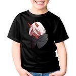Fashion, accesorii si bijuterii - Copii - Imbracaminte copii - Tricouri copii - Tricou copii Darling in the FranXX Zero Two Little Devil, negru, M Copii - Infinity.ro