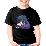 Fashion, accesorii si bijuterii - Copii - Imbracaminte copii - Tricouri copii - Tricou copii Death Note Bebe Detectiv Baby Anime, negru, XS Copii - Infinity.ro