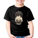 Fashion, accesorii si bijuterii - Copii - Imbracaminte copii - Tricouri copii - Tricou copii Death Note L Detectiv Insomniac Chibi Bebe, negru, XS Copii - Infinity.ro