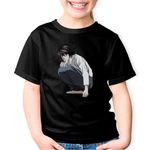 Fashion, accesorii si bijuterii - Copii - Imbracaminte copii - Tricouri copii - Tricou copii Death Note L Detective Sherlock Holmes Anime, negru, XS Copii - Infinity.ro